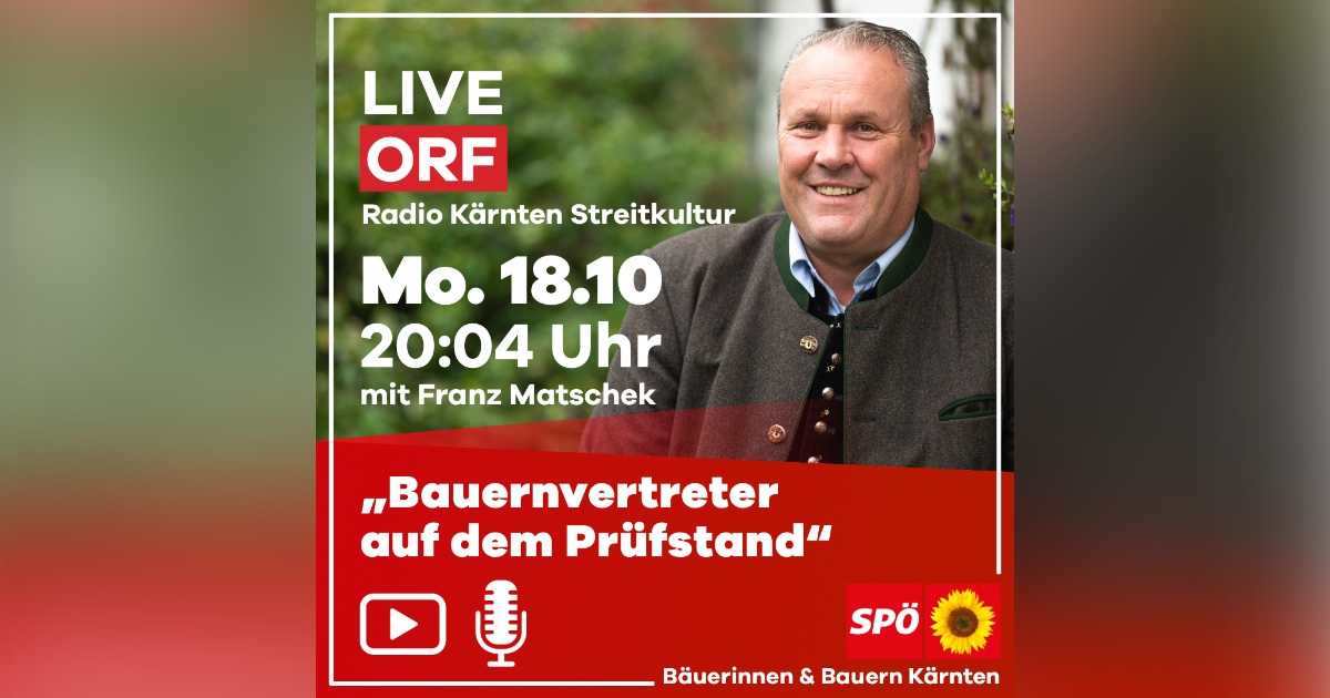 ORF K&auml;rnten Streitkultur zur Landwirtschaftskammerwahl 2021