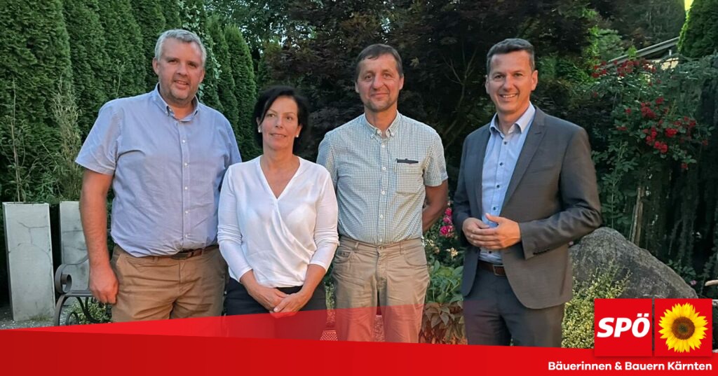 Albin Schober ist Spitzenkandidat der SP&Ouml; Bauern im Bezirk Wolfsberg